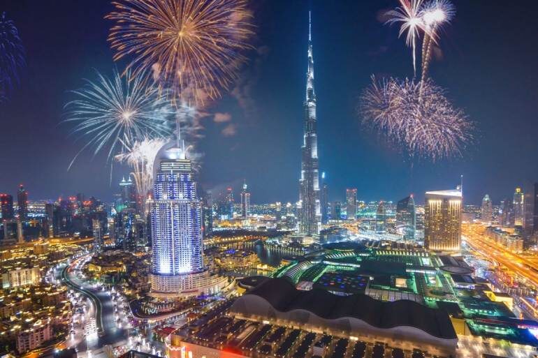 Die besten Orte, um das Silvesterfeuerwerk 2023-2024 in Dubai zu sehen