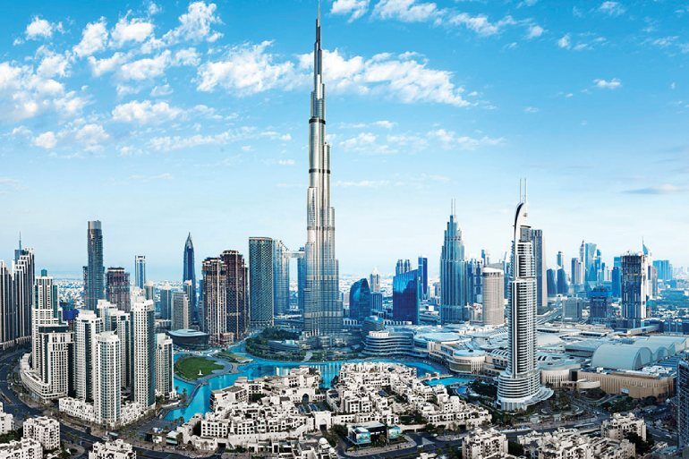 Burj Khalifa_ Unterschiedliche Zeiten und Temperaturen zwischen seinen Stockwerken