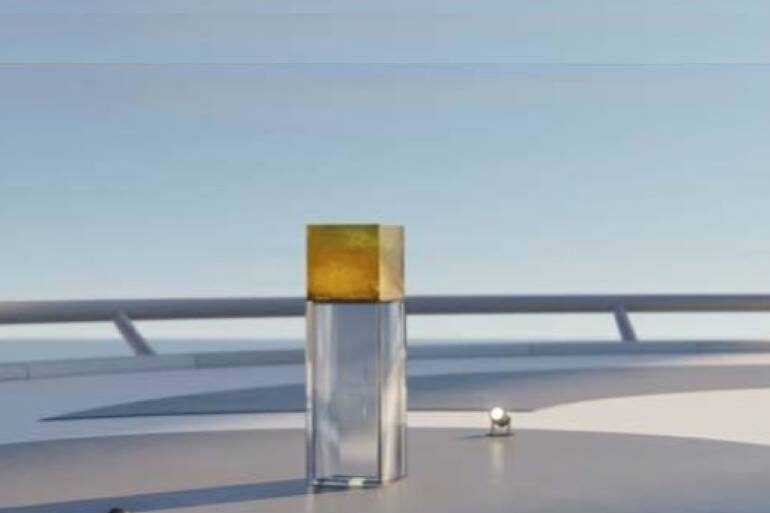 Goldwürfel auf dem Burj al-Arab-Hubschrauberlandeplatz